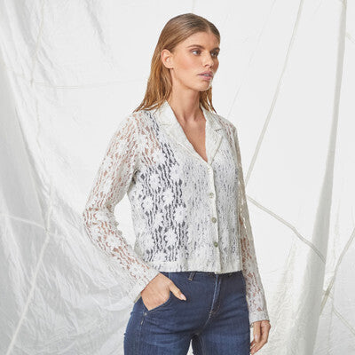 Forence Lace Shirt Snow White