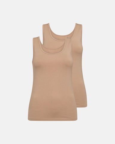 Decoy Singlet Undertrøje 2-Pack Nude