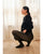Tights Fleece 280d Sort