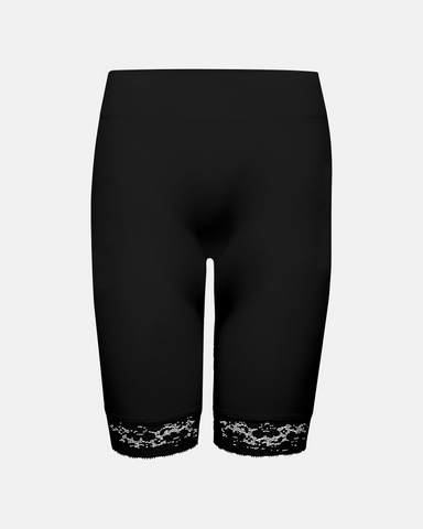 Long Shorts W/Lace Black