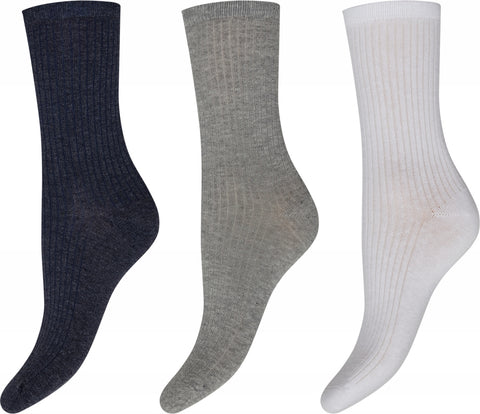3-Pack Ankel Sock Cotton Multicolour