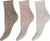3-Pack Ankel Sock Bamboo Multicolour
