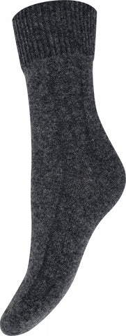 Decoy Cosy Ankel Sock Dark Grey Melange