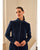 Velour Zip Robe Navy