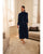 Velour Zip Robe Navy