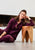 Velour Homewear Set Bordeaux