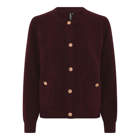Missy Cardigan Knit Burgundy