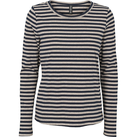 Beatrice T-Shirt Navy/Grey