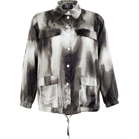 Edie Jacket Dark Bottle Green Mix