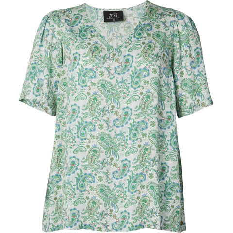 Ali Blouse Peppermint Green Mix