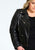 Biker Jacket With Belt Black