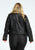 Biker Jacket With Belt Black