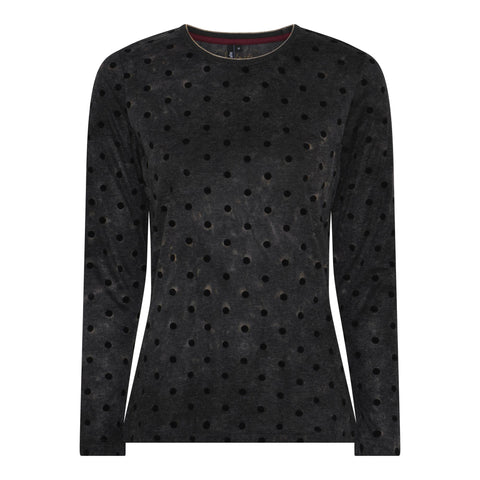 Dottie Mesh Blouse Dark Brown