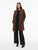 Viclaudia Button Coat Coffee Bean