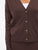 Viril V-Neck Knit Cardigan Coffee Bean