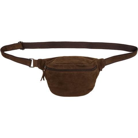 Suede Bumbag W Zipper Pocket