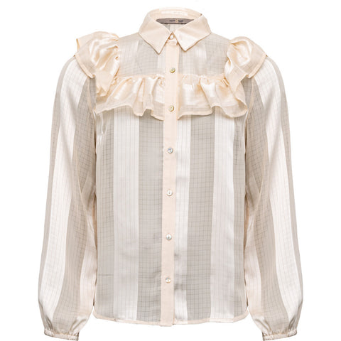 Chiffon Shirt Off White