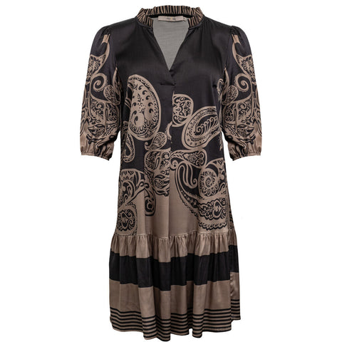 York dress Black Paisley