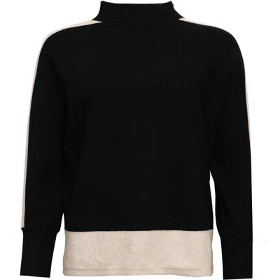 Rue Pullover Black/Sand