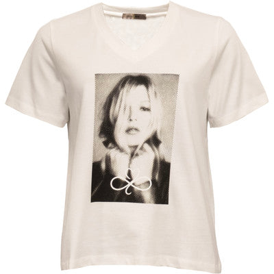 Face I Tee White/Black