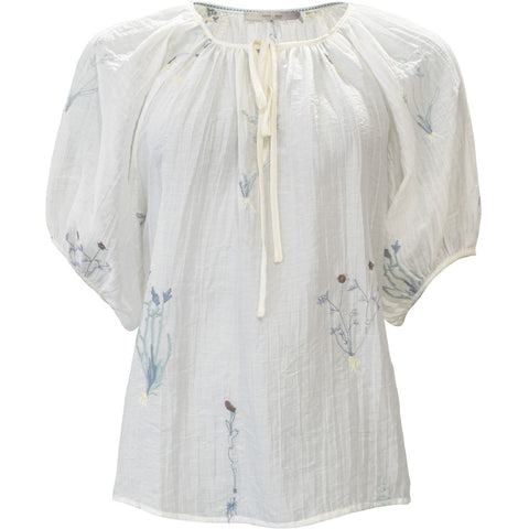 Louisa Blouse White Flower
