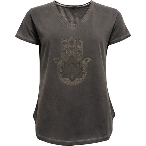Hamsa Tee Black