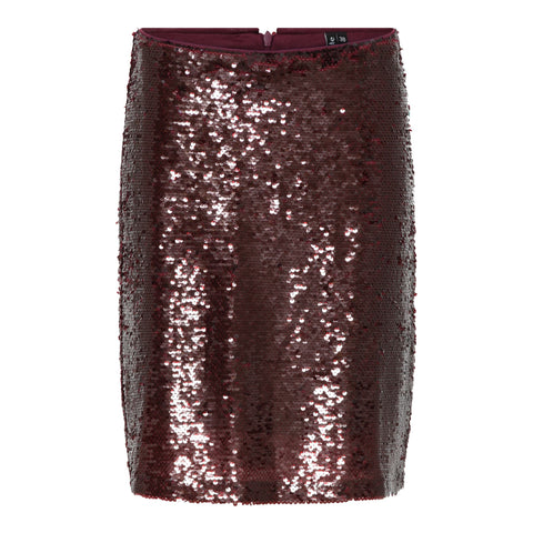 Palliet Nederdel Burgundy