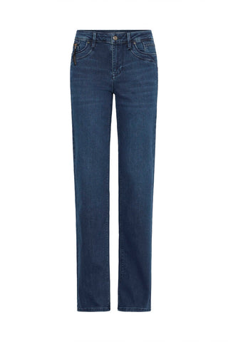 PZKarolina HW Jeans Straight Leg Dark Blue