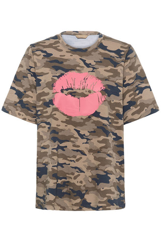 CUPetra Gith T-Shirt Green Camouflage