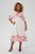 KCrosa Midi Dress White Rose Bord