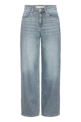 PZApril UHW Jeans Wide Leg Blue Stone