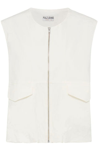 PZClaudia Waistcoat Cloud Dancer