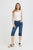 PZKayla HW Capri Medium Blue Denim
