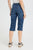 PZKayla HW Capri Medium Blue Denim
