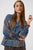 CULeila Greece Blouse Blue/Brown Graghit