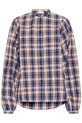 PZDrea Skjorte Blue/Brown