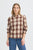 PZDeva Blouse Brown Check