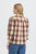 PZDeva Blouse Brown Check