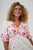 KCrosa Midi Dress White Rose Bord