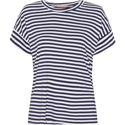 MdcLotte T-shirt White/Navy Stripe