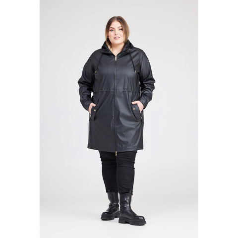 Raincoat Black W Gold