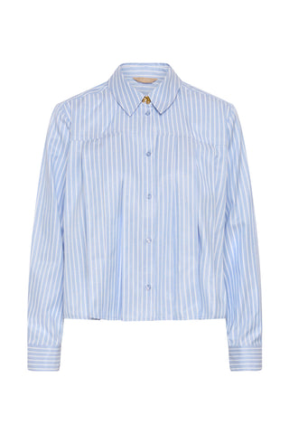 CUManga Shirt Blue/White Stripe