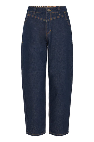 PZLira UHW Jeans Tapered Leg Un-Washed