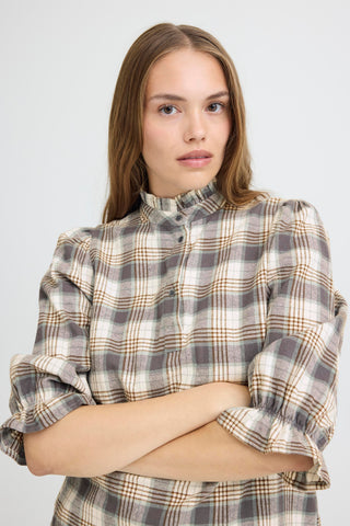 PZEvie Blouse Navy Green