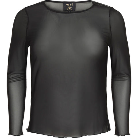 Mesh Blouse Black