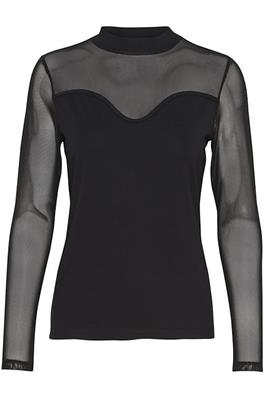 CUGrace New Mesh Blouse Black