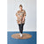 Long Boxy Blouse Warm Sand Mix