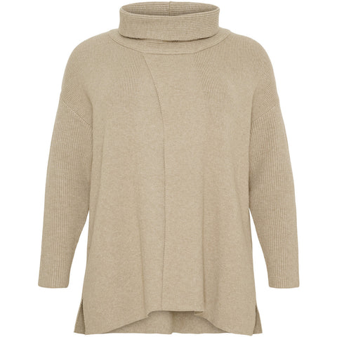 Coatigan LS Camel Melange