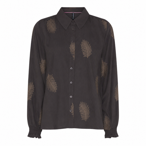 Tanja Skjorte Dark Brown