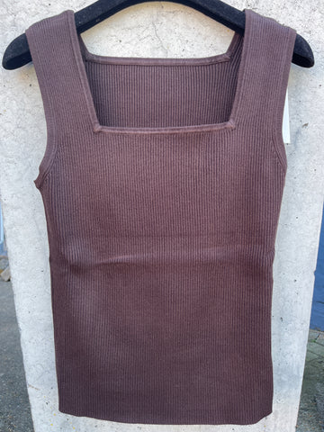 RDFNoa Reverse Knit Top Potting Soil
